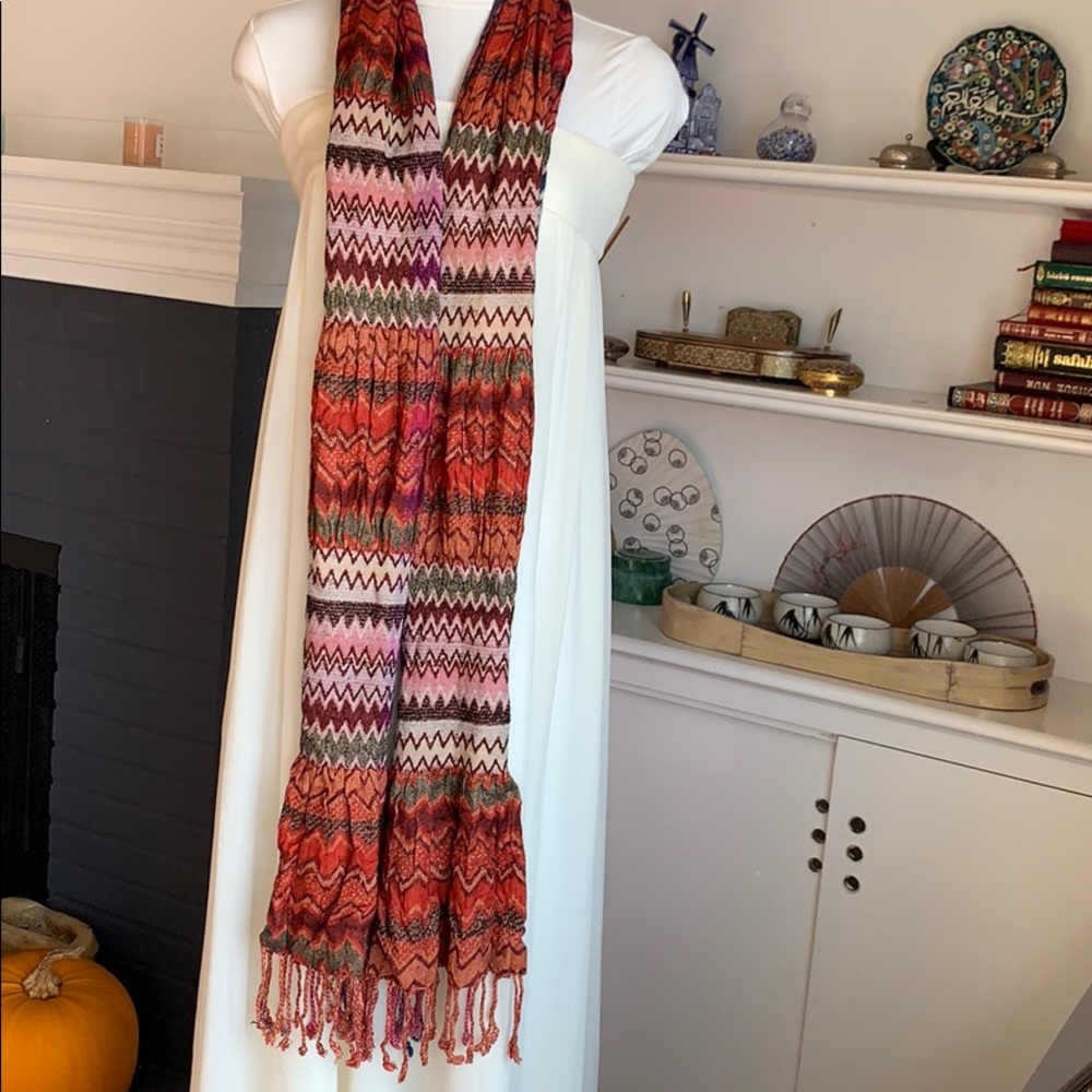 Multicolor Rayon Neck Scarf 🧣 - Picture 4 of 6